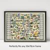 1000 Piece Finger Lakes Puzzle for Adults | 1962 map of Finger Lakes Region - Central New York view 3