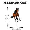18pcs Brown Glitter Dessert Cupcake Topper Horse Race Theme Decor Supplies Baby Shower Happy Birthday Party Decorations view 4
