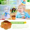 MIAODAM Dancing Cactus, Funny Style 270 Degree Rotation Talking Baby Toy for Big Kids and Adults, Repeats What You Say Colorful Glowing Singing Cactus Toy view 4