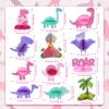 12 Pcs Pink Dinosaur Party Honeycomb Centerpieces Table Decorations Dinosaur Girls Birthday Party Supplies Little Dino Centerpiece Table Topper for Kids Birthday Baby Shower Decor view 2