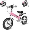 bikeboy Balance Bike 3 in 1,The Dual Use of a Kids Balance Bike and Kids Bike,12 14 Inches for 2-6 Years Old,with Shock Absorbers, Fenders, Pedals, Auxiliary Wheels view 1