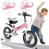 bikeboy Balance Bike 3 in 1,The Dual Use of a Kids Balance Bike and Kids Bike,12 14 Inches for 2-6 Years Old,with Shock Absorbers, Fenders, Pedals, Auxiliary Wheels view 4