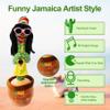 MIAODAM Dancing Cactus, Talking Plush Toy with Funny Style 270 Degree Rotation for for Baby Boys and Girls, Singing Baby Toy Repeats What You Say Colorful Glowing Singing Cactus Toy view 2