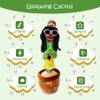 MIAODAM Dancing Cactus, Talking Plush Toy with Funny Style 270 Degree Rotation for for Baby Boys and Girls, Singing Baby Toy Repeats What You Say Colorful Glowing Singing Cactus Toy view 4