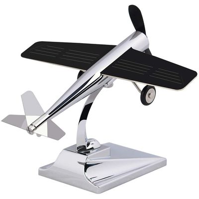 MagicTech Solar Panel Power Airplane Propeller Car Ornaments Kirksite Material Decoration Science Educational Toy PH27