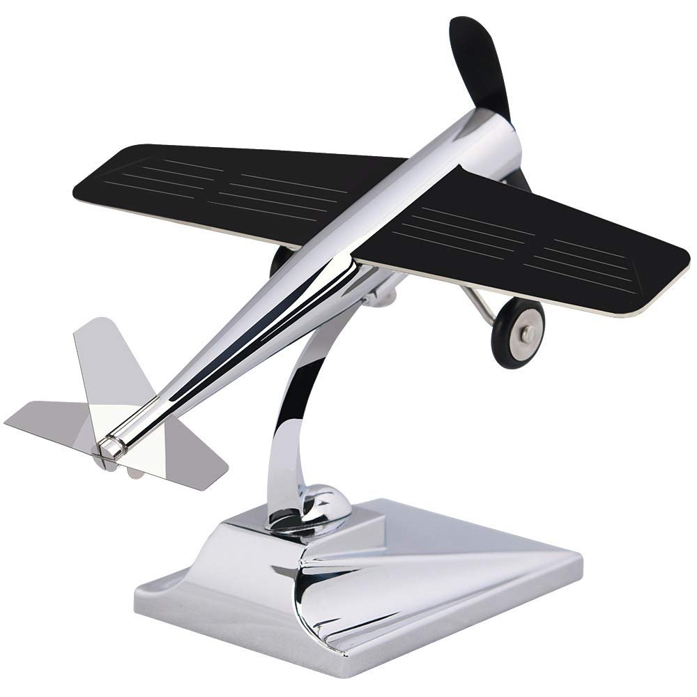 MagicTech Solar Panel Power Airplane Propeller Car Ornaments Kirksite Material Decoration Science Educational Toy PH27