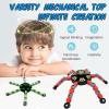 16Pack Fingertip Gyro Toy Mechanical Top DIY Deformation Robot Metal Transformable Spinners Funny Finger Chain Fidget Stress Relief ADD ADHD Astium for Kid Adults view 4