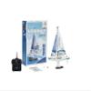 PLAYSTEAM Voyager 280 2.4GHz RC Motor Powered Sailboat in Blue - 17.5" Tall view 1
