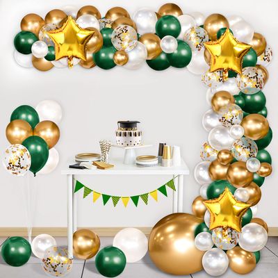 110PCS Graduation Decorations Class of 2023 - Graduation Party Decorations 2023 Green Balloon Arch Garland Kit Congrats Grad Decor SuppliesNo Air Pump,No Banner