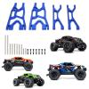 RCAWD Suspension Arms A-Arms Set for X-Maxx 1/5 1/6 Upgrades, Upper & Lower, Front & Rear, Left & Right, Hop Ups Parts for #7729, #7730, # 77086-4 Blue view 1