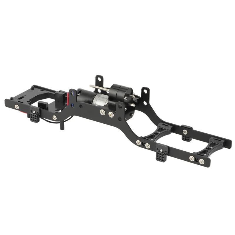 Metal RC Body Chassis Frame Kit Fits for WPL C14 C24 MN D90 99s Car Upgrade Truck Car Spare Parts Wheelbase Assemble Shell Frame (Color : Black for WPL)