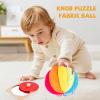 Montessori Baby Toys Play Kit - Mirror, Peekaboo, Knob Puzzle, Rainbow Fabric Ball - For 6-12 Months Toddlers view 2