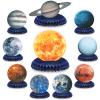 10 Pieces Space Solar System Theme Honeycomb Centerpieces Table Topper Outer Space Party Supplies Planet Honeycomb Galaxy Photo Booth Props for Birthday Party Decorations view 1
