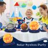 10 Pieces Space Solar System Theme Honeycomb Centerpieces Table Topper Outer Space Party Supplies Planet Honeycomb Galaxy Photo Booth Props for Birthday Party Decorations view 3