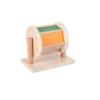Montessori Baby Toys Play Kit Montessori Mirror Peekaboo Knob Puzzle, Medium Spinning Drum and Rainbow Fabric Ball Kit Toys for 6-12Months Toddlers view 1