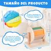 Montessori Baby Toys Play Kit Montessori Mirror Peekaboo Knob Puzzle, Medium Spinning Drum and Rainbow Fabric Ball Kit Toys for6-12Months Toddlers (Play Kit 3) view 3