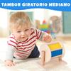 Montessori Baby Toys Play Kit Montessori Mirror Peekaboo Knob Puzzle, Medium Spinning Drum and Rainbow Fabric Ball Kit Toys for6-12Months Toddlers (Play Kit 3) view 4