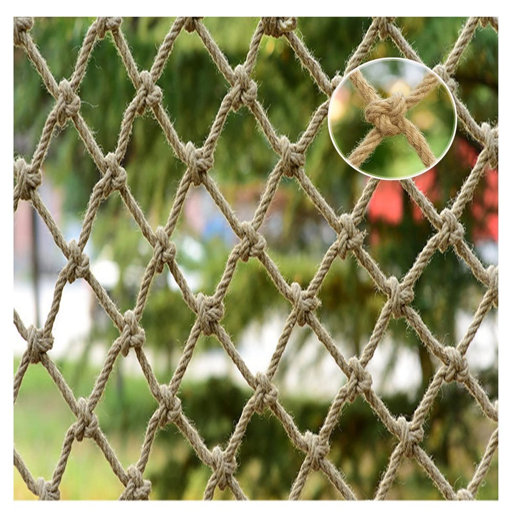 Hynet Treehouse Safety Net Kids Rope Netting Cargo Rope Ladder Truck Trailer Heavy Duty Netting Balcony Banister Stair Protection Fence Decor Birds Net (Size : 3 * 5m(10 * 16ft))