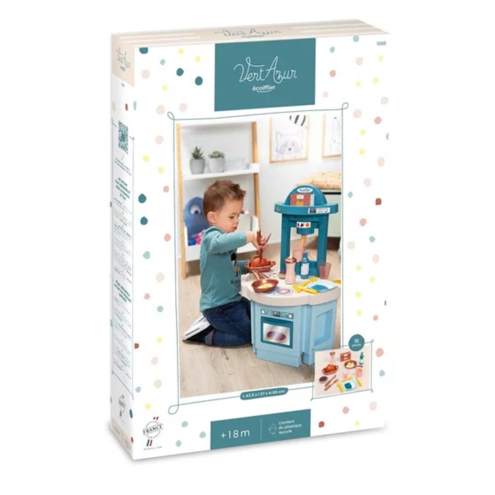 Jouets Ecoiffier 1688 My 1st Fully Equipped Kitchen with Accessories Imitation Game from 18 Months Made in France