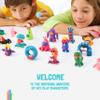 Hey Clay Dinos Set-Colourful Modeling Kids-Air Dry Clay Kit 15 cans and Sculpting Tools with Fun Interactive Instructions App view 4