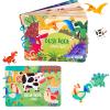 Jxueych Busy Book for Kids, Montessori Toys for Toddlers to Develop Learning Skills, Preschool Activity and Early Learning Toys Book (New 2-Piece Set) view 1