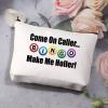 BDPWSS Funny Bingo Gifts Bingo Cosmetic Bag Bingo Player Gift Come On Caller Make Me Holler Bingo Pouch Bag For Bingo Gambler Gifts (Make me holler) view 4