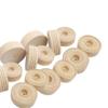 Ciieeo 50pcs Wooden Small Wheels DIY Crafts Toy Accessories for Kids Handmade Round Wheel Models view 1