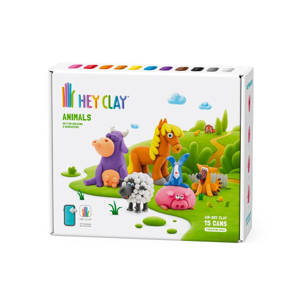 Hey Clay Air-Dry Clay - Animals