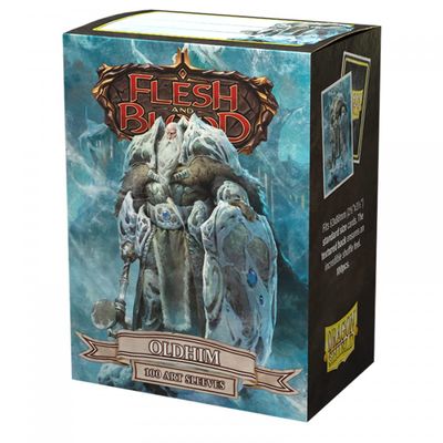 Arcane Tinmen Dragon Shield Sleeves  Flesh and Blood: Oldhim 100 CT - MTG Card Sleeves are Smooth & Tough - Compatible with Pokemon & Magic The Gathering Card Sleeves (AT-16040)