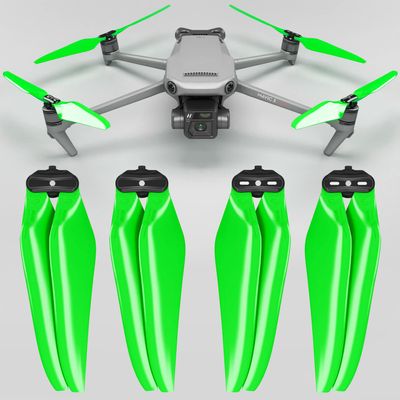 Master Airscrew Stealth Propellers for DJI Mavic 3 & Mavic 3 Pro/Cine/Enterprise/Classic/3T/3M - Green, 4 pcs