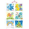 Quercetti: Peggy Gears - 13pc Interactive Cogwheel Construction Toy, Peg Board, 2-Sided Cards w/ 6 Scenes, Preschool Educational Play, Toddler-Kids 2+ view 4