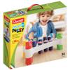 Quercetti: Hammer Peggy - Classic Peg Pounding Bench Toy, Interactive & Colorful, Raise & Lower The Sturdy Board, Cause-Effect Play, Toddler-Kid 18mo+ view 1