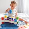 Quercetti: Hammer Peggy - Classic Peg Pounding Bench Toy, Interactive & Colorful, Raise & Lower The Sturdy Board, Cause-Effect Play, Toddler-Kid 18mo+ view 4