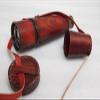 Antique Nautical Brass Telescope RED Cap Handmade Antique Replica - Steampunk - Vintage by Unique Nautical STOREGE view 2