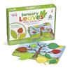 hand2mind Sensory Leaves Math Activity Set, Pattern Play, Shape Puzzle, Pattern Blocks Cards, Math Counters, Sorting Toy, Shapes for Toddlers, Counting Toy, Kindergarten Learning Activities view 1