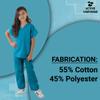 ACTIVE UNIFORMS Kids Scrubs Set Super Soft Children Scrub Set Kids Doctor Dress up (4, Teal) view 2