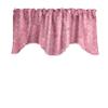 Zen Creative Designs Floral Bandana Print Scalloped Wave Cotton Window Valance Home Dcor Bedroom Nursery Kitchen Window (Pink) view 1