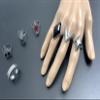 VNYIGDJS Hu Tao Rings Anime Hu Tao Cosplay Bracelet Rings Set, Adjustable Accessories view 4
