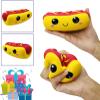 funnysquee Slow Rising Hot Dog Squishies Toy for Kids Birthday Gift,Cute Simulation Food Stress Relief Squishys Squishi Squeeze Toys view 3