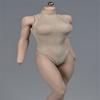 1/6 Scale Female Figure Clothes,Girl Bodysuit Zipper Jumpsuit Clothing for 12inch PH TBL Seamless Action Figure Body(Sand Color) view 1