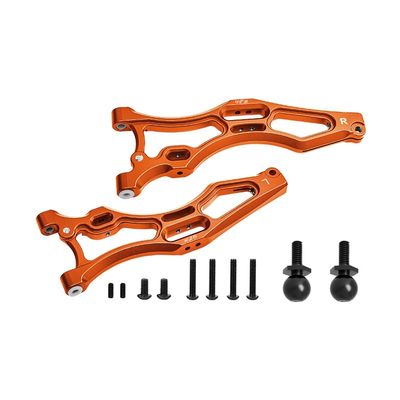 12pc Set Aluminum Front Lower Arms ARRMA 1/7 Fireteam Tactical Unit 6S BLX-ARA7618 RC Cars by GPM (Orange)