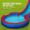 Sunny & Fun Inflatable Single Ring Water Slide Park  Heavy-Duty for Outdoor Fun - Climbing Wall, Slide & Deep Pool  Easy to Set Up & Inflate with Included Air Pump & Carrying Case view 4