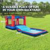 Sunny & Fun Slide N Splash Bounce House Inflatable Water Slide Park  Heavy-Duty for Outdoor Fun, Wide Slide & Splash Pool view 2
