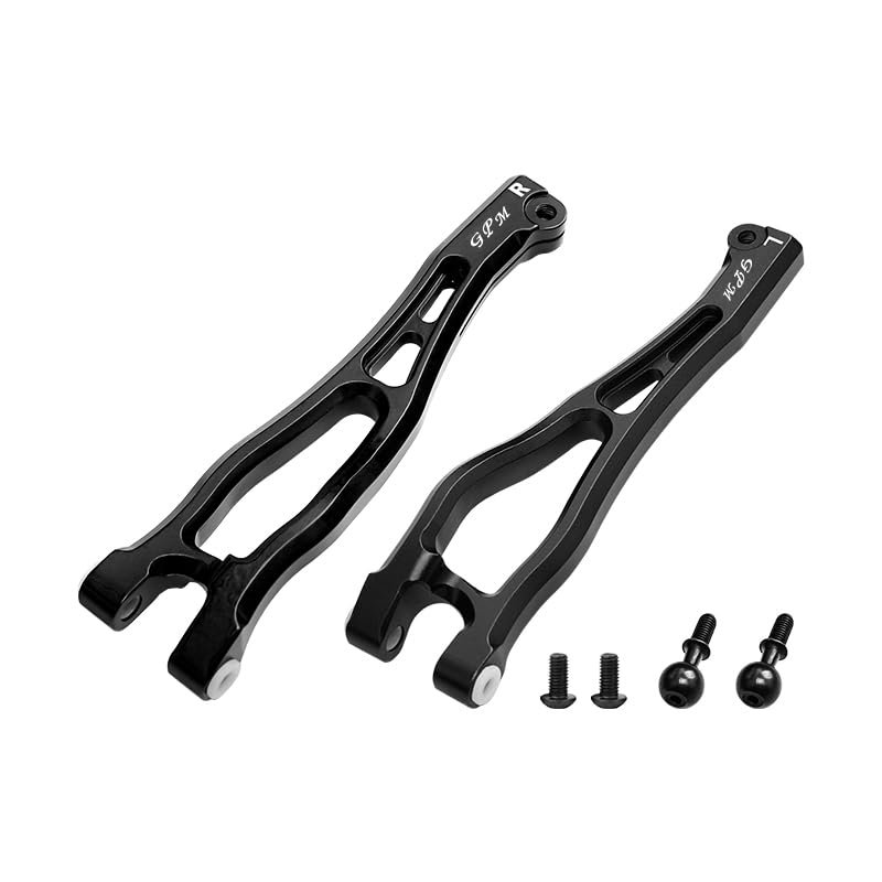 6pc Set Upgrades Aluminum Front Upper Arms ARRMA 1/7 Fireteam Tactical Unit 6S BLX-ARA7618 RC Cars by GPM (Black)