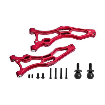 12pc Set Aluminum Front Lower Arms ARRMA 1/7 Fireteam Tactical Unit 6S BLX-ARA7618 RC Cars by GPM (red)