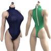1/6 Scale Female Figure Clothes,Girl Bodysuit Zipper Jumpsuit Clothing for 12inch PH TBL Seamless Action Figure Body(Dark Blue) view 1