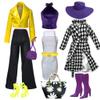 Eledoll Clothes Deluxe Fashion Pack Boss Lady for 12" Fashion Doll Yellow Purple Passion view 1