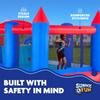Sunny & Fun Inflatable Bouncy Castle with Dual Slide  Heavy-Duty for Outdoor Fun - Climbing Wall, Slides, Bounce House  Easy to Set Up & Inflate with Included Air Pump & Carrying Case view 4