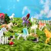 Charniol 16 Pcs Unicorn Figurine Set Includes 12 Pcs Mini Unicorn Figures Figurines Small Plastic 4 Horse Figures for Birthday Christmas Supplies view 3