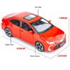 BDTCTK Compatible for 1:32 Corolla Model Car, Zinc Alloy Pull Back Toy Car with Sound and Light for Kids Boy Girl Red view 3